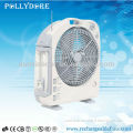 12" Rechargeable Table Fan with Lamp &Radio